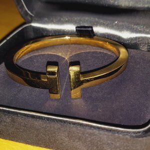 Tiffany & Co Tiffany T Square Bracelet 18K Yellow Gold MSRP $7,500